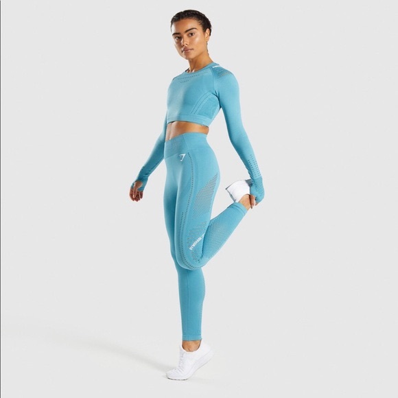 gymshark blue set